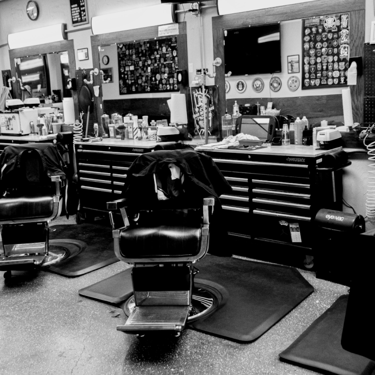 Row of Barber Chairs